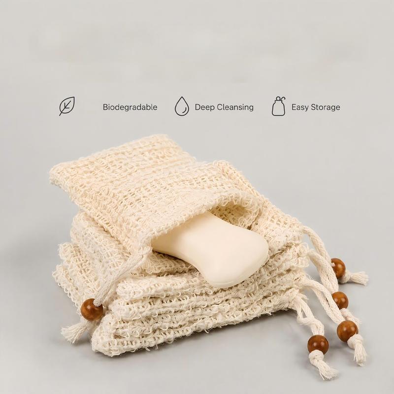 Exfoliating Scrub Mens - 5 pièces de sacs à savon