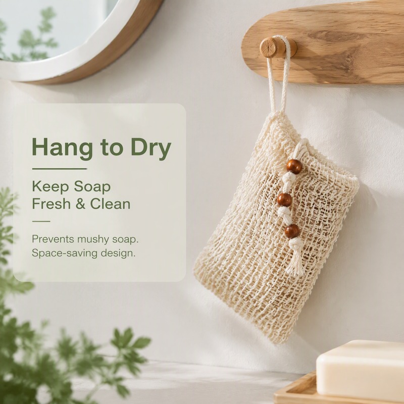 5 pièces de sacs à savon en co - Exfoliating Scrub Mens avis et prix
